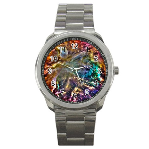 Colorful Cosmos Sport Metal Watch from ArtsNow.com Front