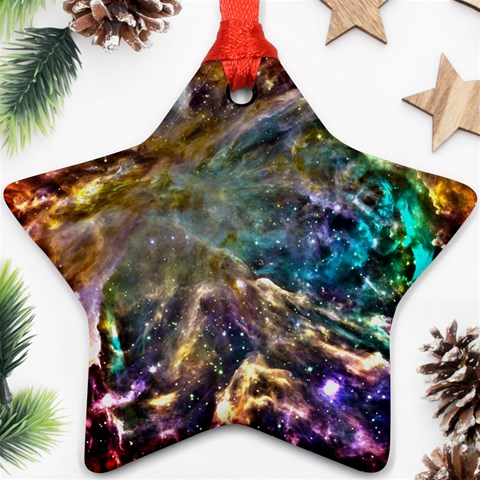 Colorful Cosmos Star Ornament (Two Sides) from ArtsNow.com Front