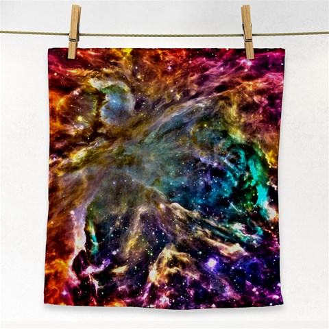 Colorful Cosmos Face Towel from ArtsNow.com Front