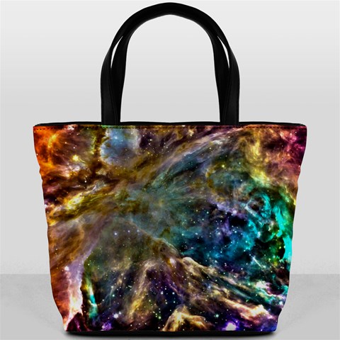 Colorful Cosmos Bucket Bag from ArtsNow.com Front