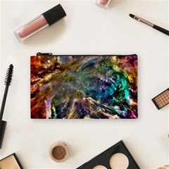 Colorful Cosmos Cosmetic Bag (Small) from ArtsNow.com Front