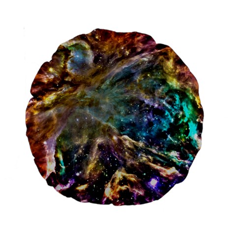 Colorful Cosmos 15  Premium Round Cushion  from ArtsNow.com Back