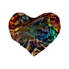 Colorful Cosmos 16  Premium Heart Shape Cushion  from ArtsNow.com Back