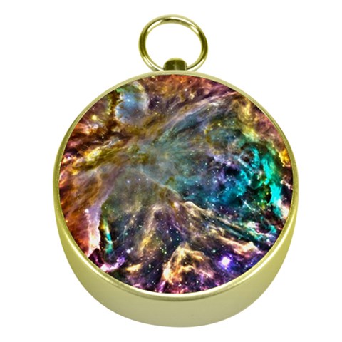 Colorful Cosmos Gold Compass from ArtsNow.com Front