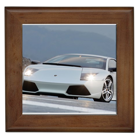 Super Car D17 Framed Tile from ArtsNow.com Front