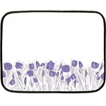 flowers1 Double Sided Fleece Blanket (Mini)