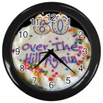 60th B Day Wall Clock (Black)