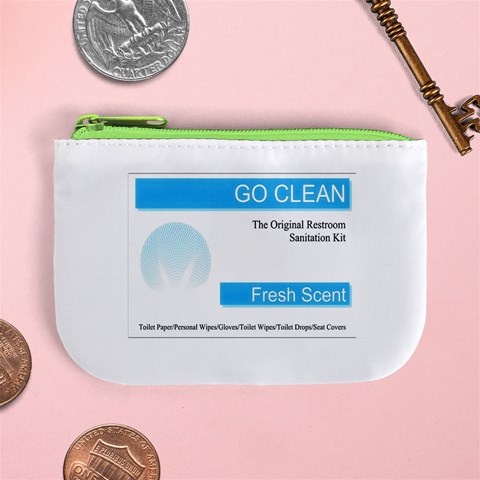 Goclean Mini Coin Purse from ArtsNow.com Front
