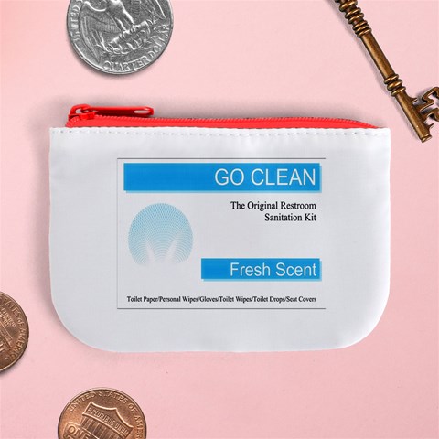 Goclean Mini Coin Purse from ArtsNow.com Front