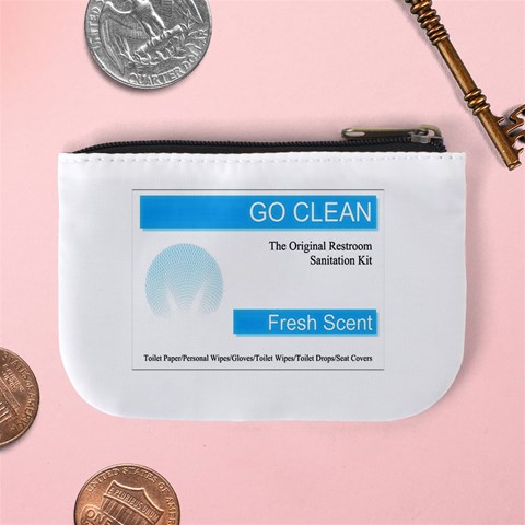 Goclean Mini Coin Purse from ArtsNow.com Back