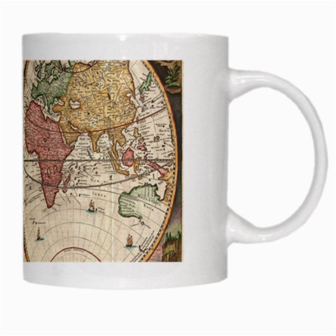 1730 Stoopendaal Map Of The World In Two Hemispheres   Geographicus   Wereltcaert Stoopendaal 1730 White Mug from ArtsNow.com Right