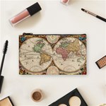 1730 Stoopendaal Map Of The World In Two Hemispheres   Geographicus   Wereltcaert Stoopendaal 1730 Cosmetic Bag (Small)