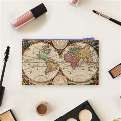 1730 Stoopendaal Map Of The World In Two Hemispheres   Geographicus   Wereltcaert Stoopendaal 1730 Cosmetic Bag (Small) from ArtsNow.com Back