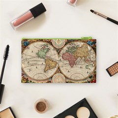 1730 Stoopendaal Map Of The World In Two Hemispheres   Geographicus   Wereltcaert Stoopendaal 1730 Cosmetic Bag (Small) from ArtsNow.com Back