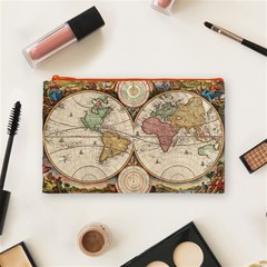 1730 Stoopendaal Map Of The World In Two Hemispheres   Geographicus   Wereltcaert Stoopendaal 1730 Cosmetic Bag (Medium) from ArtsNow.com Front