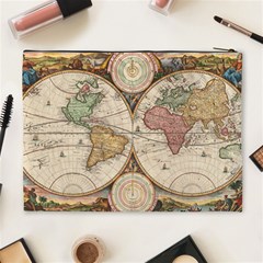 1730 Stoopendaal Map Of The World In Two Hemispheres   Geographicus   Wereltcaert Stoopendaal 1730 Cosmetic Bag (XL) from ArtsNow.com Back