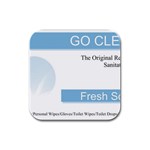 Goclean1 Rubber Square Coaster (4 pack)