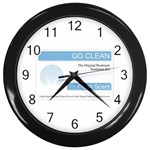 Goclean1 Wall Clock (Black)