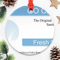 Goclean1 Round Ornament (Two Sides) from ArtsNow.com Front