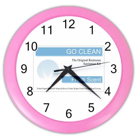 Goclean1 Color Wall Clock from ArtsNow.com Front