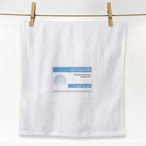 Goclean1 Face Towel from ArtsNow.com Front