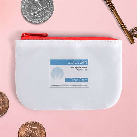 Goclean1 Mini Coin Purse from ArtsNow.com Front