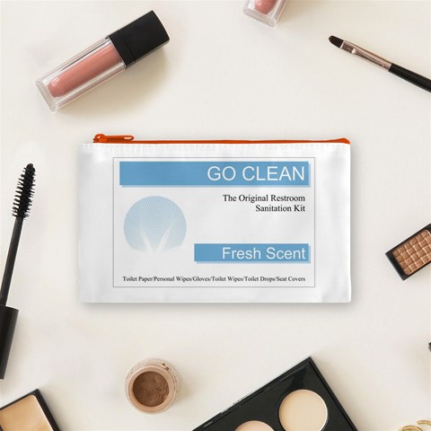 Goclean1 Cosmetic Bag (Small) from ArtsNow.com Front