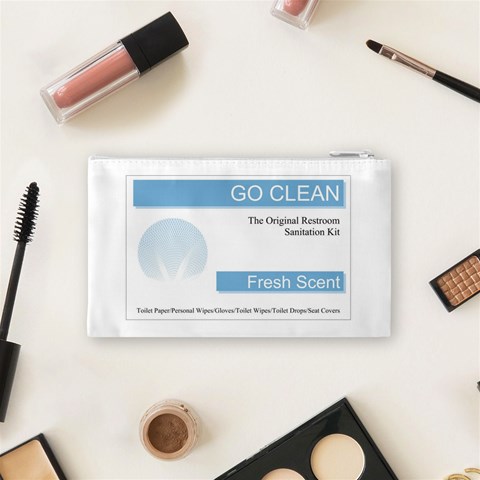 Goclean1 Cosmetic Bag (Small) from ArtsNow.com Back