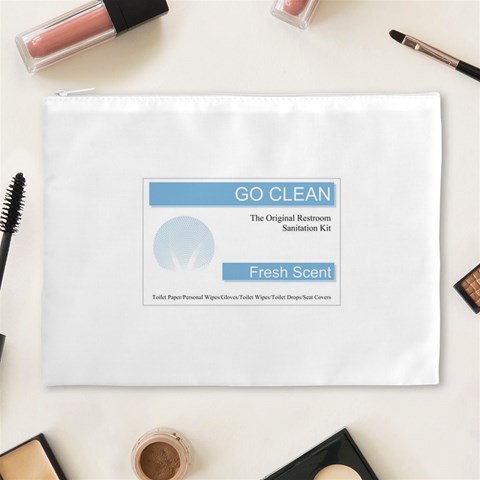 Goclean1 Cosmetic Bag (XL) from ArtsNow.com Front