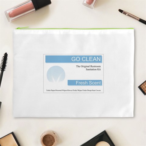 Goclean1 Cosmetic Bag (XL) from ArtsNow.com Front