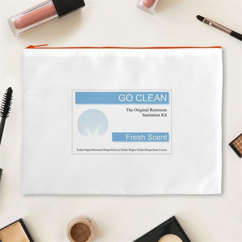 Goclean1 Cosmetic Bag (XL) from ArtsNow.com Front