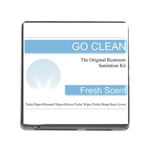 Goclean1 Memory Card Reader with Storage (Square) from ArtsNow.com Front