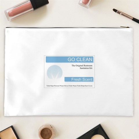 Goclean1 Cosmetic Bag (XXL) from ArtsNow.com Back