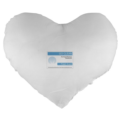 Goclean1 19  Premium Heart Shape Cushion from ArtsNow.com Front