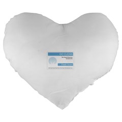 Goclean1 19  Premium Heart Shape Cushion from ArtsNow.com Front