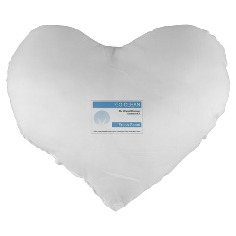 Goclean1 19  Premium Heart Shape Cushion from ArtsNow.com Back