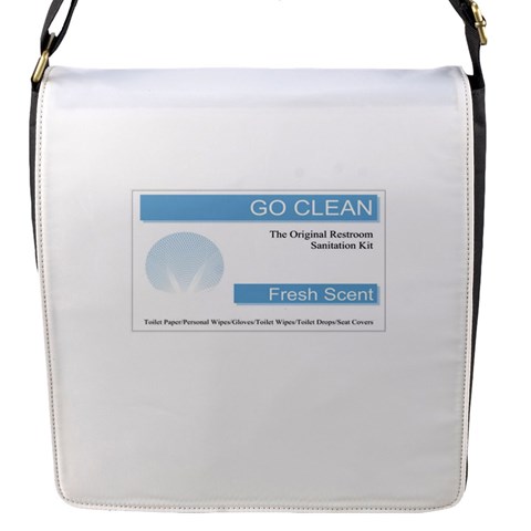 Goclean1 Flap Closure Messenger Bag (Small) from ArtsNow.com Front