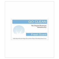 Goclean1 Drawstring Pouch (Small) from ArtsNow.com Front