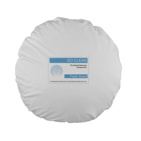 Goclean1 15  Premium Flano Round Cushion  from ArtsNow.com Front