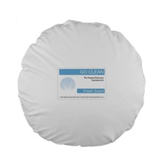 Goclean1 15  Premium Flano Round Cushion  from ArtsNow.com Back