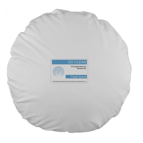 Goclean1 18  Premium Flano Round Cushion  from ArtsNow.com Back