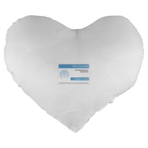 Goclean1 19  Premium Flano Heart Shape Cushion from ArtsNow.com Front