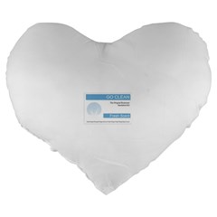 Goclean1 19  Premium Flano Heart Shape Cushion from ArtsNow.com Back