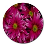 Pink Flowers Round Mousepad