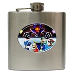 super_mario_bros_z_promo_by_alvin_earthworm Hip Flask (6 oz)