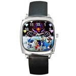 super_mario_bros_z_promo_by_alvin_earthworm Square Metal Watch
