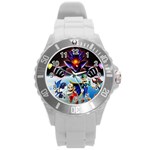 super_mario_bros_z_promo_by_alvin_earthworm Round Plastic Sport Watch Large