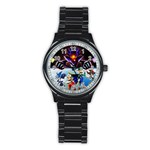 super_mario_bros_z_promo_by_alvin_earthworm Men s Stainless Steel Round Dial Analog Watch