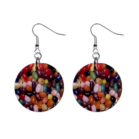 Jelly Belly 1  Button Earrings from ArtsNow.com Front