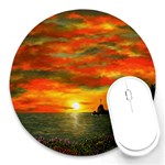 Alyssa s Sunset Round Mousepad